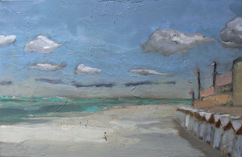 plage - 6P - huile sur toile